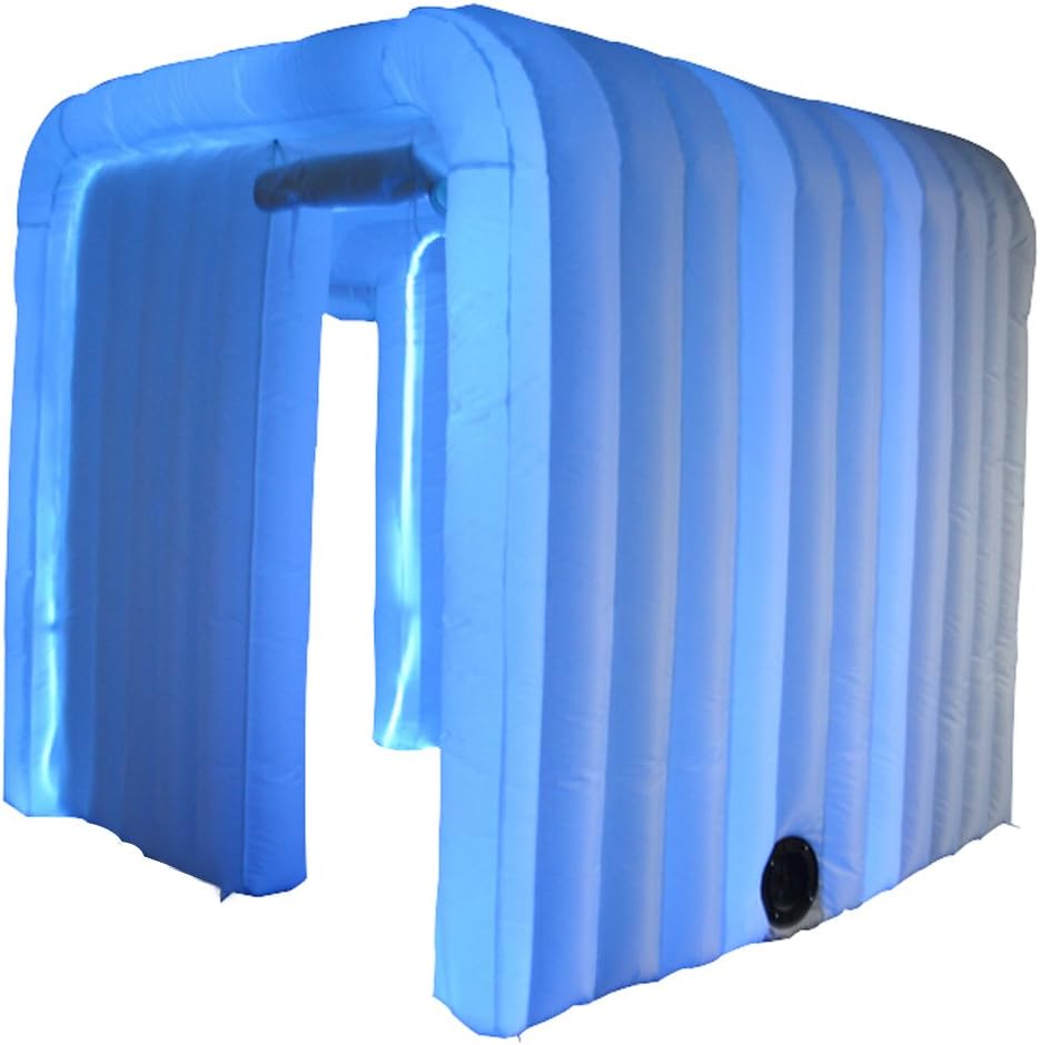 Inflatable Portable Photo Booth Enclosure with Inner Air Blower (White, 98.43x90.55x86.62 inches) Photo Booth Tent for Weddings Parties Promotions Advertising