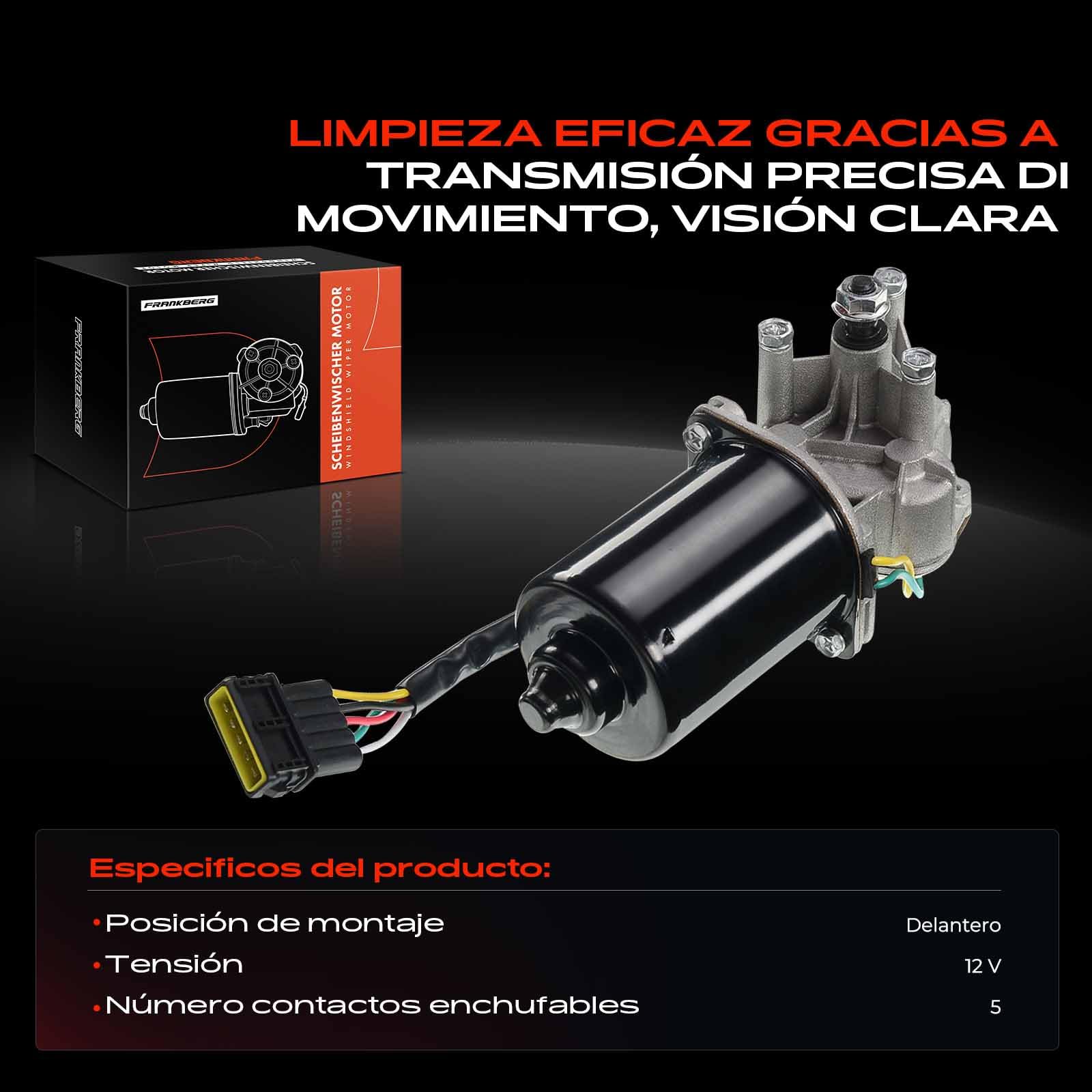 Frankberg Motor del limpiapardelisas Compatible con 306 cabrio 7D N3 N5 306 Break 7E N3 N5 306 Compacto 7A 7C N3 N5 306 7B N3 N5 Replace# 53545802