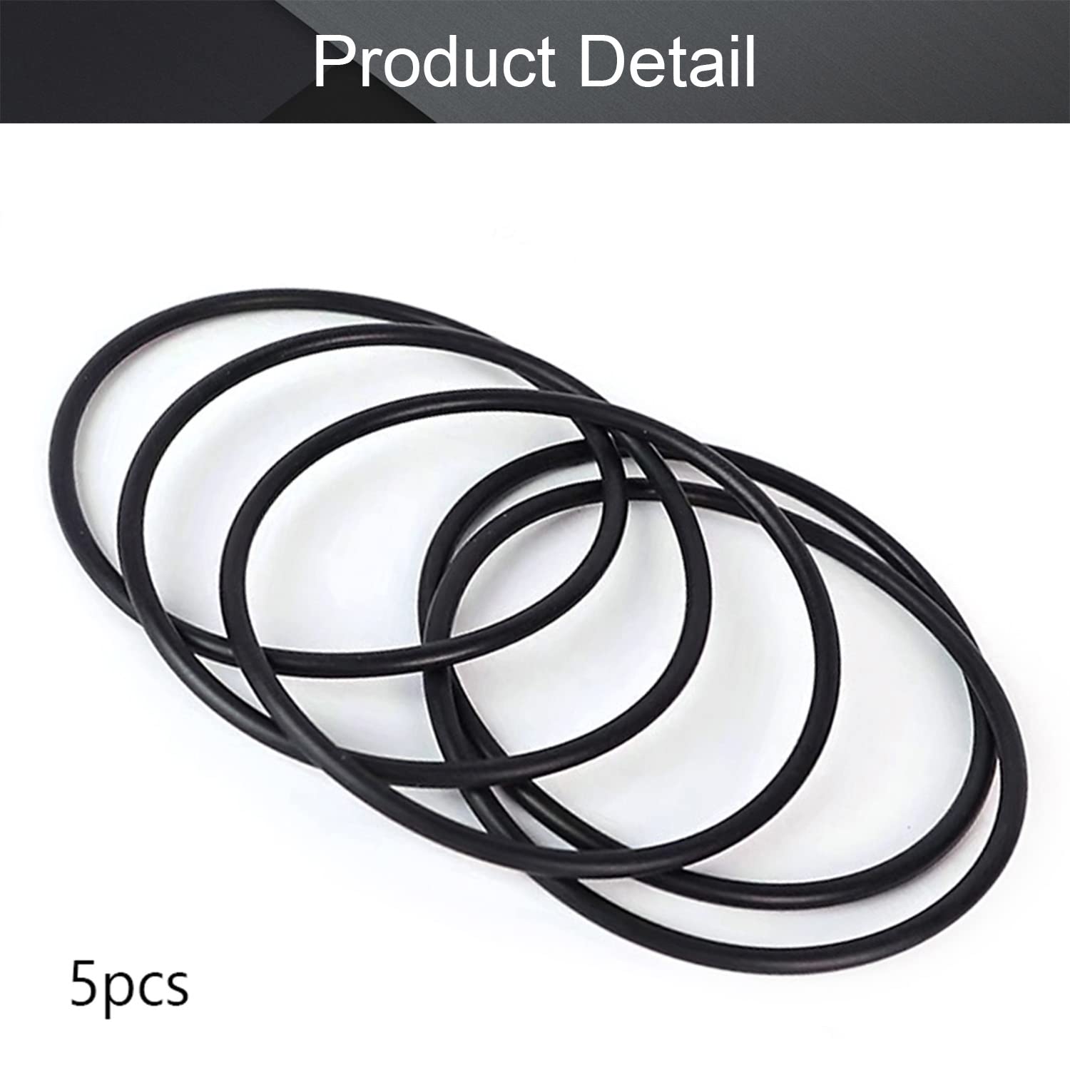uxcell Nitrile Rubber O-Rings 46mm OD 43mm ID 1.5mm Width, Metric Nitrile Rubber Sealing Gasket, Pack of 10