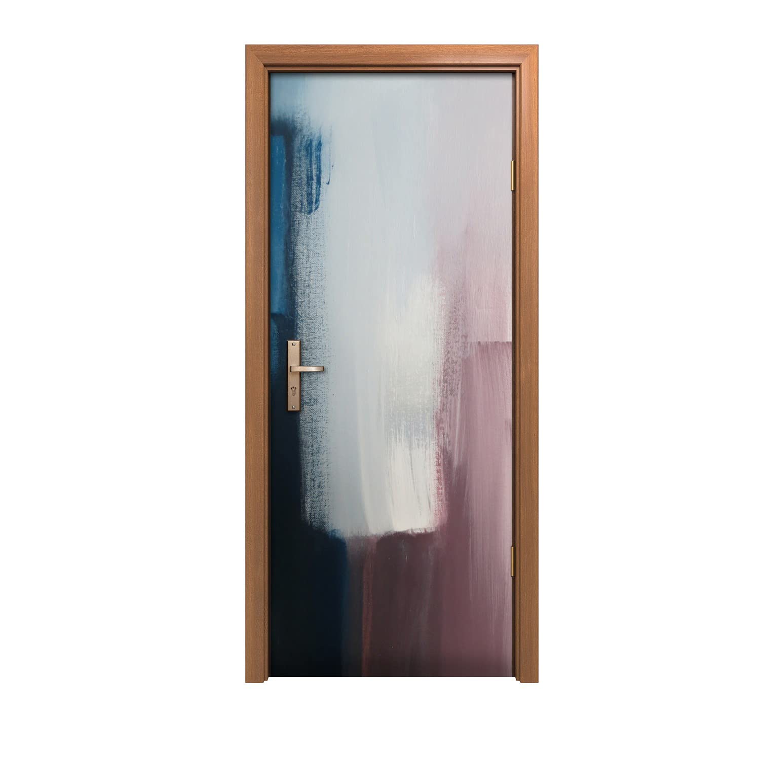 Autocollant de porte effet lignes pour habiller un mur de salon ou bureau