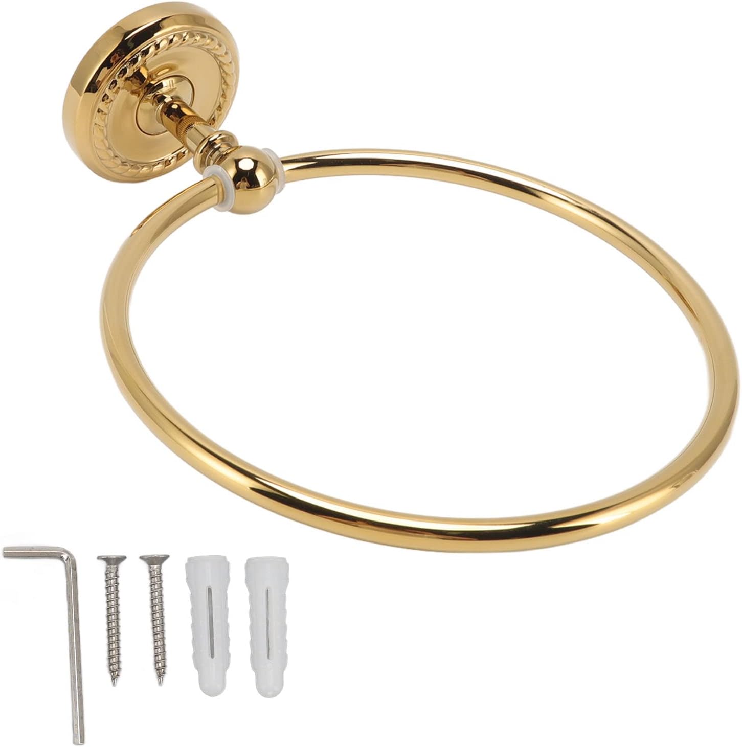 Modern Stainless Steel Wall Mounted Towel Ring for Bathroom Stylish Hand Towel Holder and for Home