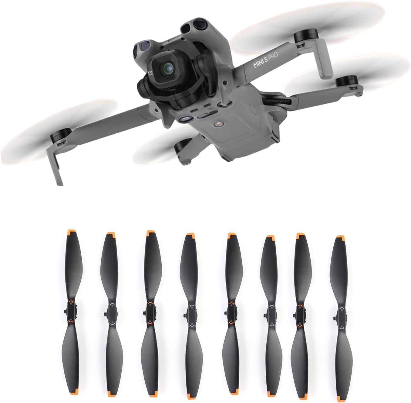 8pcs Mini 5 Pro Propellers Replacement, 4 Pairs 6028F Propellers for DJI Mini 5 Pro Drone Quick-Release CW CCW Blades Wing Fans Spare Quadcopters Aircraft Drone Accessories