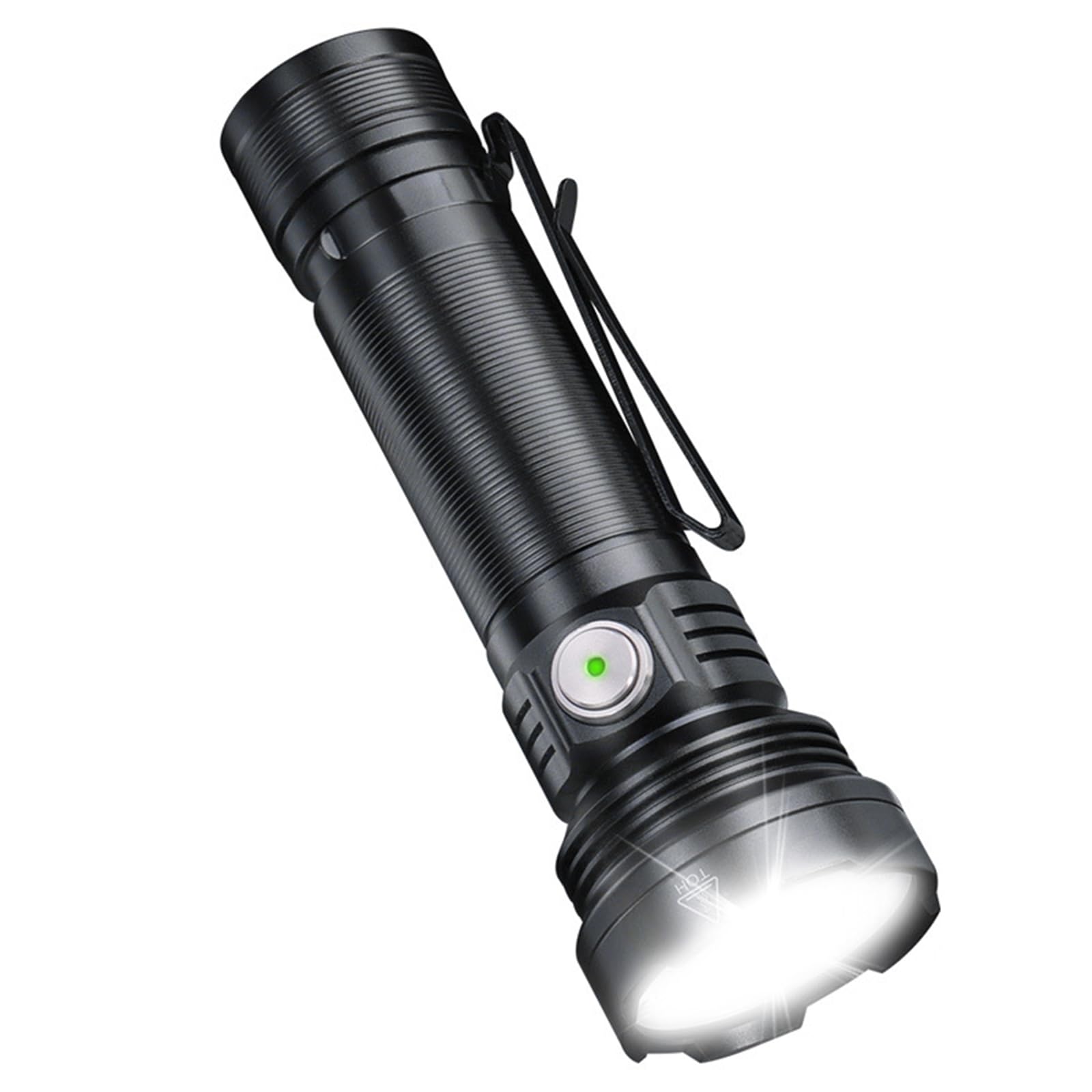 FROMCEO Advanced Clip Flashlight with Adjustable Modes Shockproof Bright Light Aluminum Alloy Body for Hiking Speleology LED Flashlight