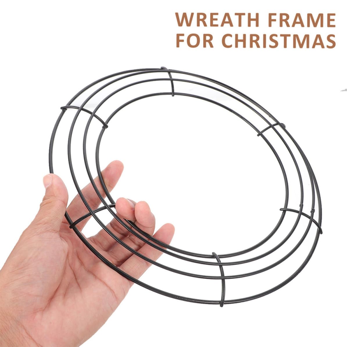 Artibetter 10 Stück Runder Kranzrahmen aus Eisen Leicht und Kompakt als Weihnachtskranz Zubehör und Metallring zum Basteln für Selbstgemacht Dekorationen