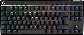 Logitech G PRO X TKL LIGHTSPEED, teclado inalámbrico para gaming – Negro – US INT’L TACTILE