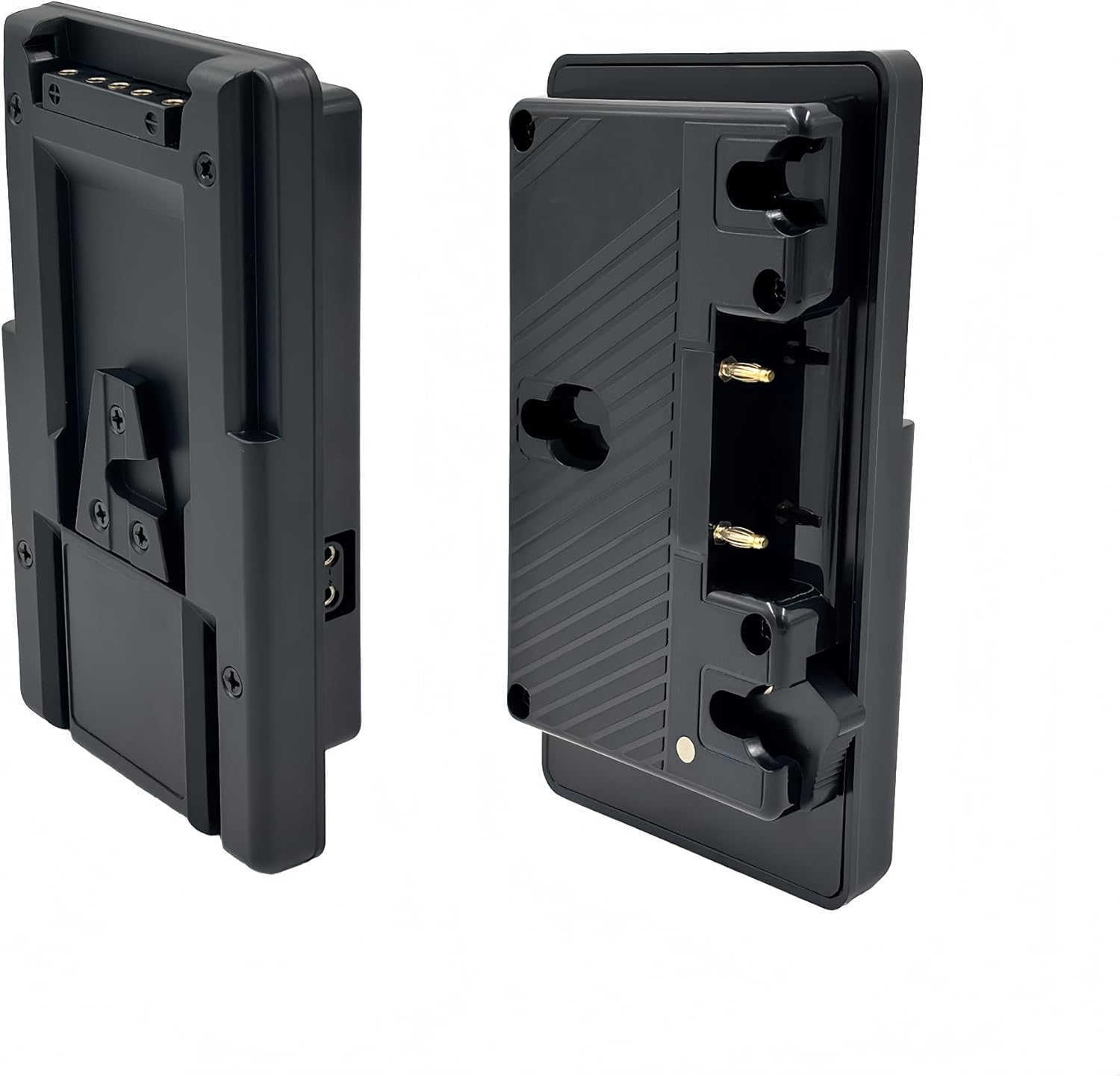 V Mount to Gold Mount Adapter Plate Converter, V-Lock to Gold Battery Adapter with D-Tap Port Compatible with Anton Bauer, Sony, Panasonic, ARRI, RED, IDX, DSLR Rig, V-Mount Cameras,S-GP-A