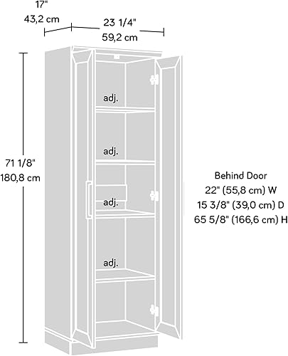 Miniatura 13 de Sauder HomePlus Storage Cabinet/ Pantry cabinets, Dakota Oak finish Roble Dakota,Roble Siena,Arce Pací,Roble salado,Blanco
