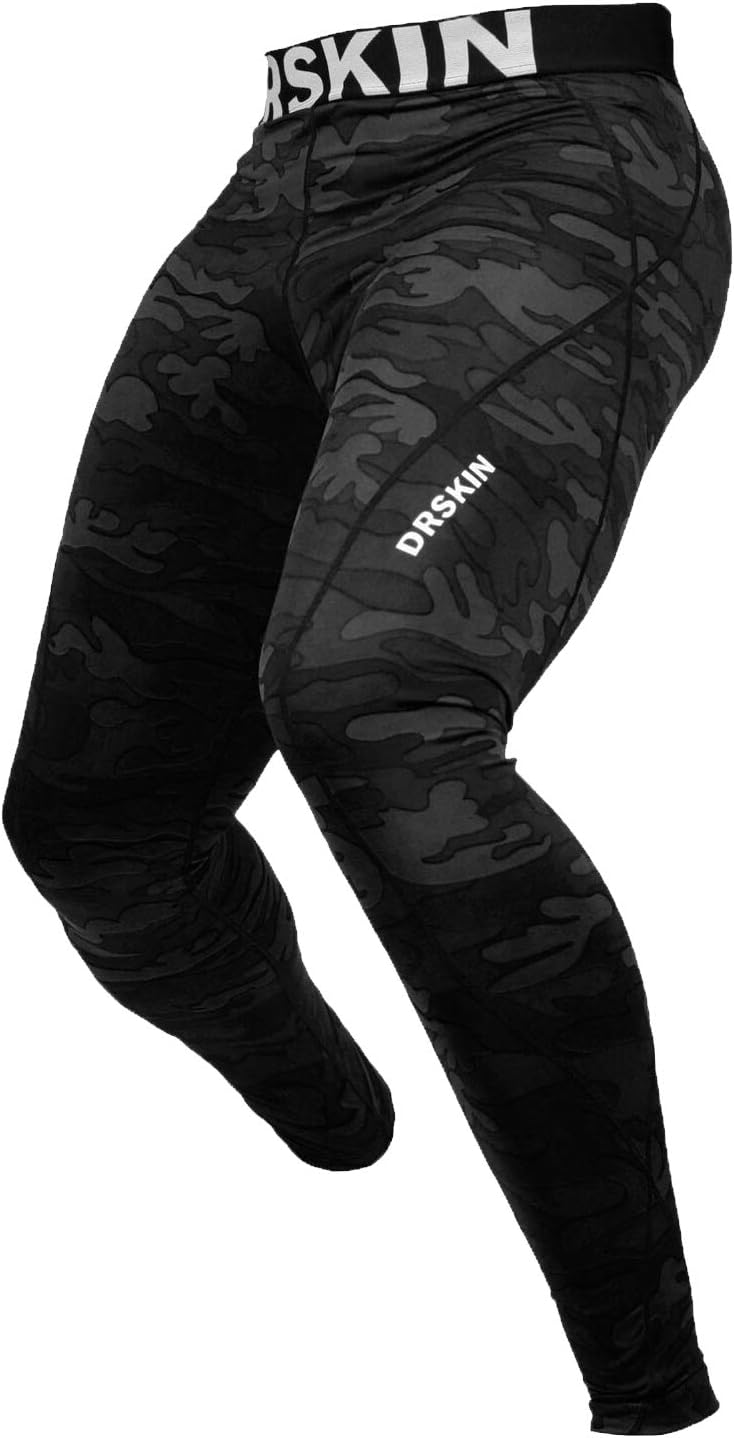 DRSKIN4, 3 or 1 Pack Men’s Compression Pants Tights Leggings Sports Baselayer Running Active Yoga Thermal Winter