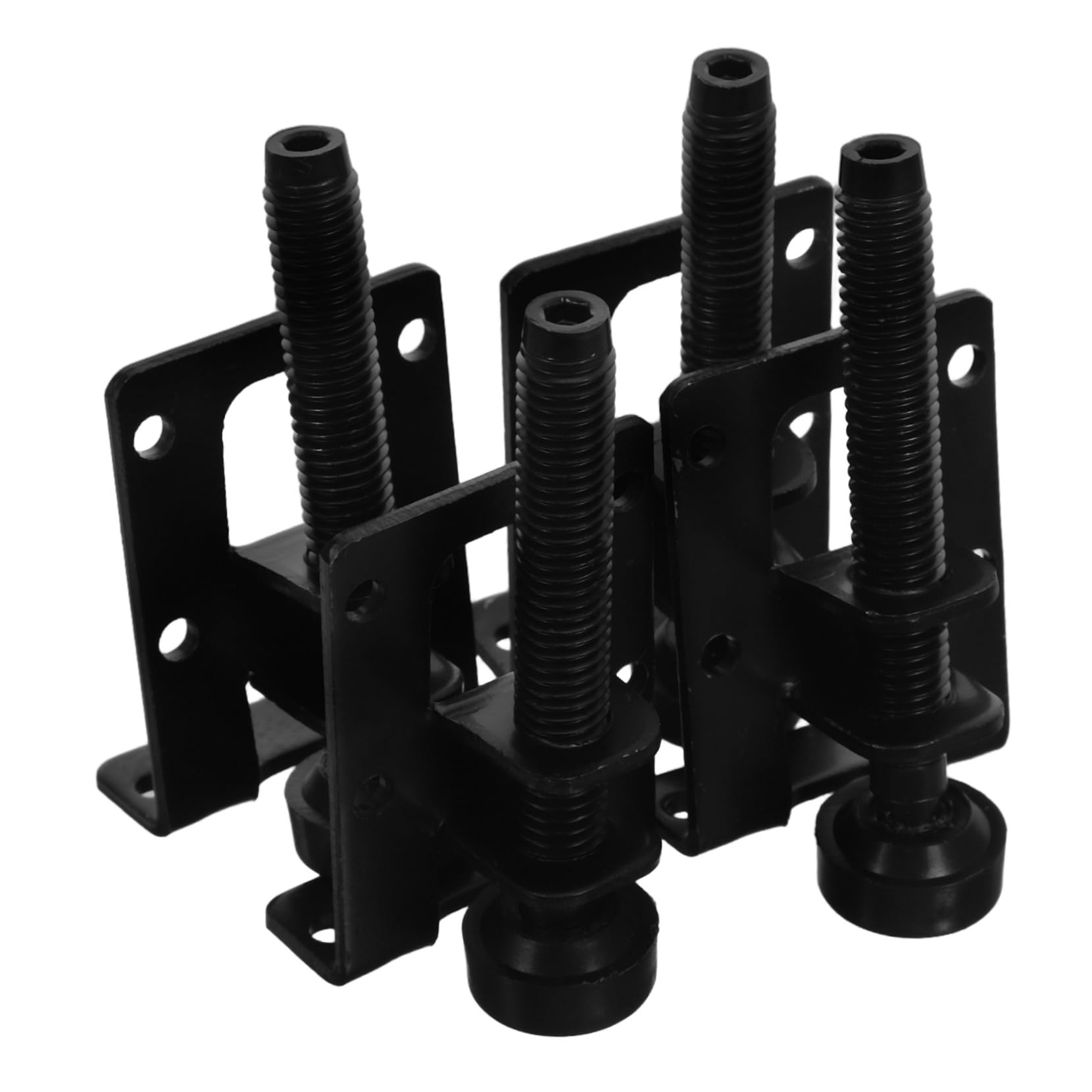 Patas niveladoras ajustables para muebles con soporte resistente de instalación lateral