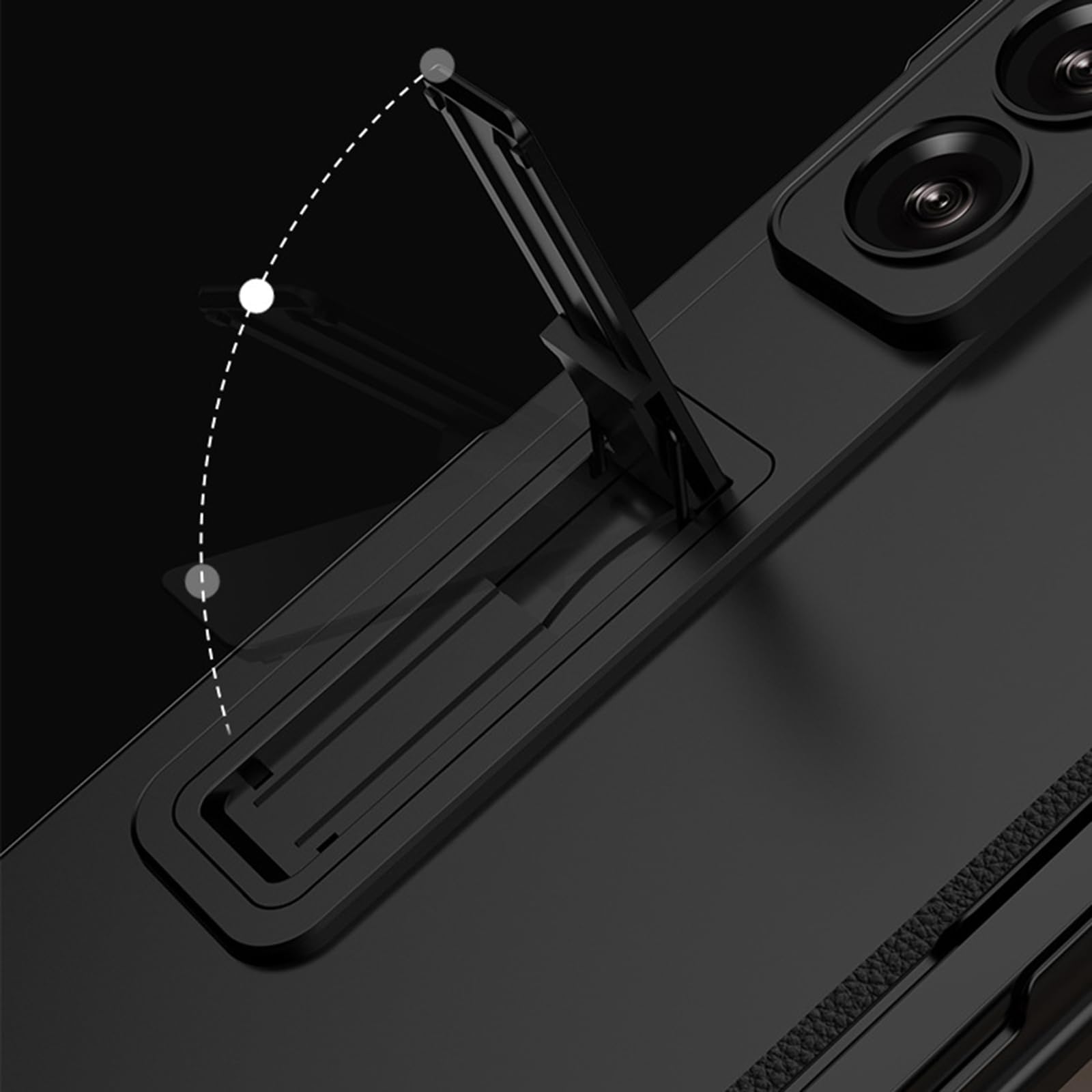 Custodia con cavalletto for Samsung Galaxy Z Fold 8 Ultra | Con slot for penna S, protezione cerniera, guscio antiurto dello schermo(Gray)