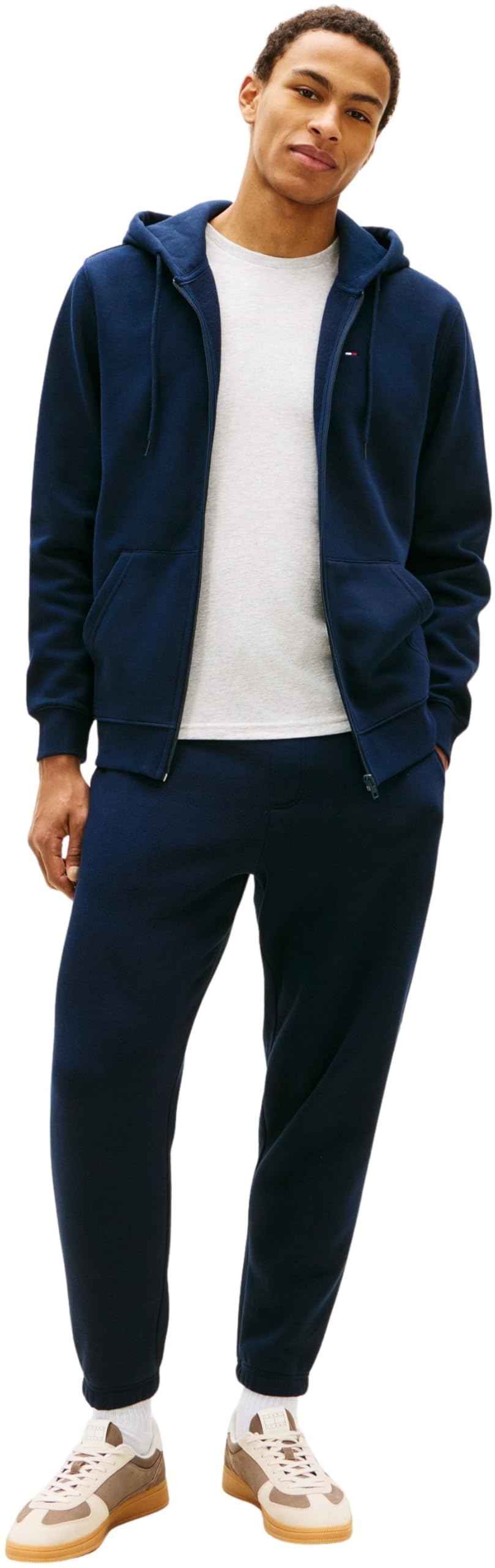 Tommy Jeans Men's TJM Reg S Flag Tracksuit DM0DM23281, Blue (Dark Night Navy), S
