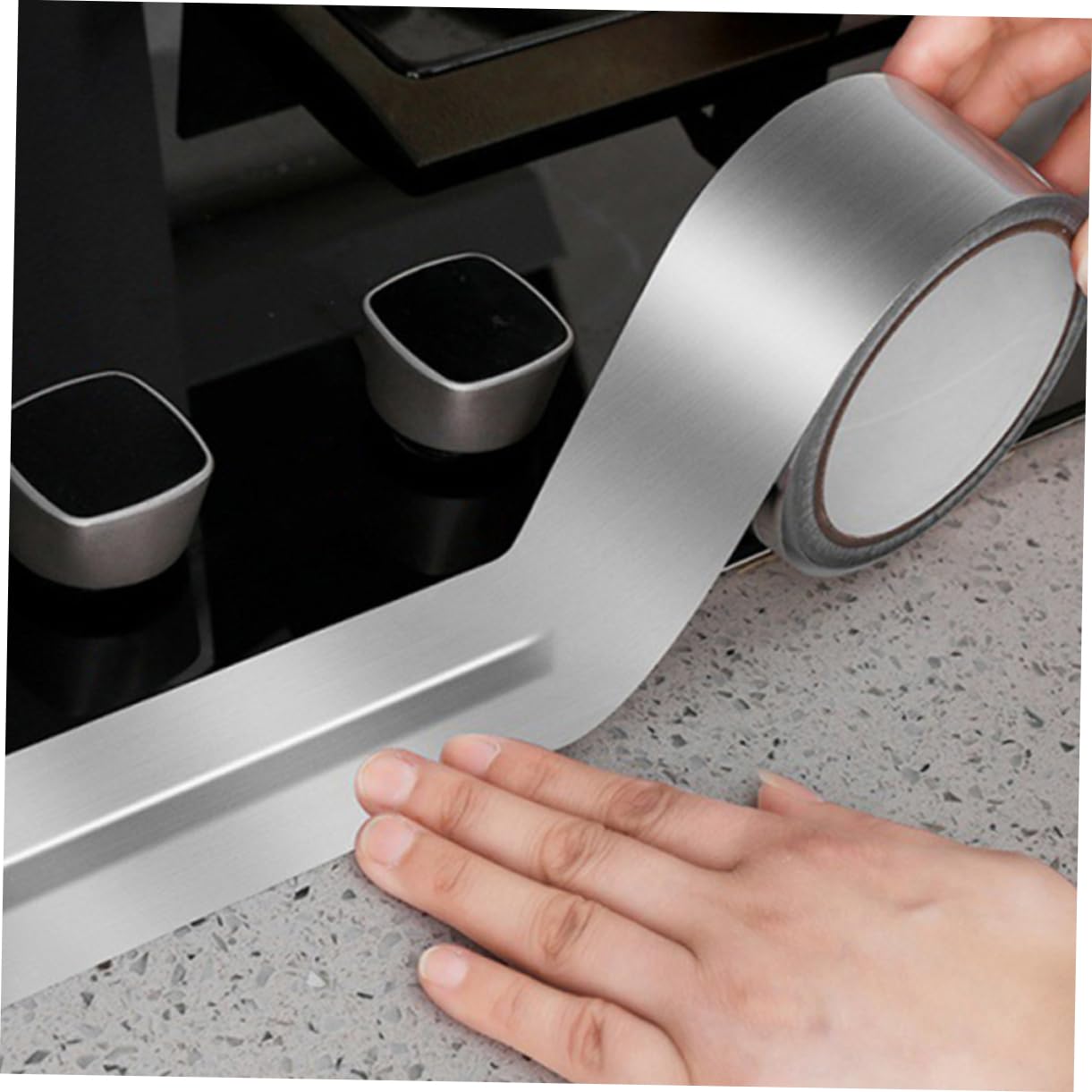 Cinta Adhesiva De Aluminio Para Sellar Ventanas 3 Rollos Resistente A Altas Temperaturas Para Reparación De Telas Conductora Eléctrica Gruesa Adhesiva Aislante Para