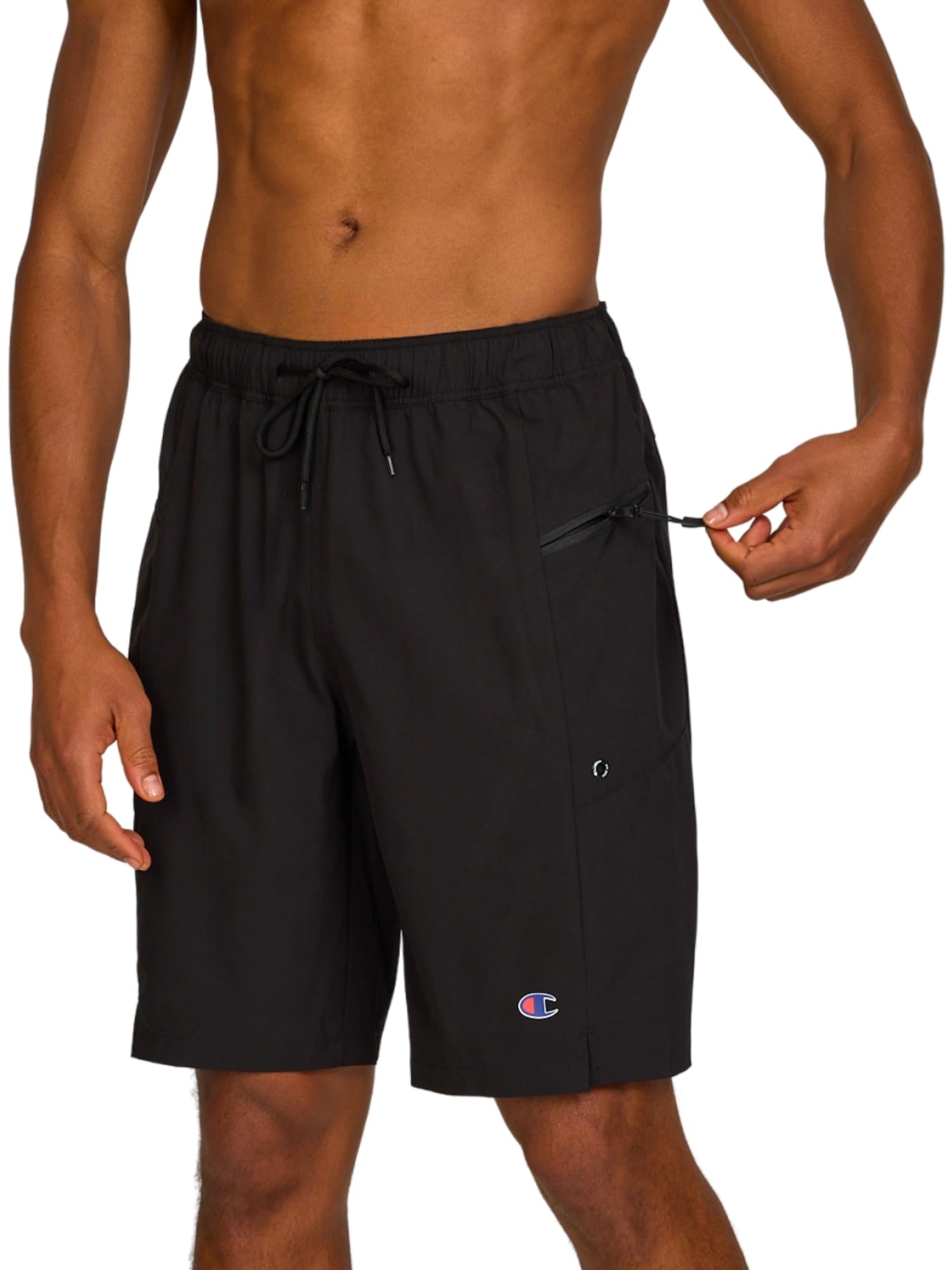 champion men's 9" swim trunks, board shorts bathing suit with mesh liner