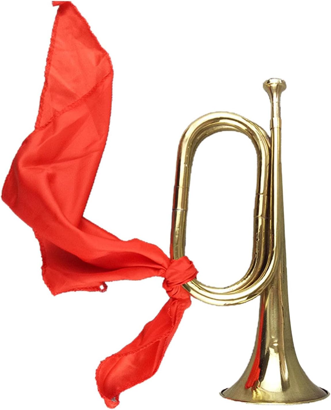 1 Piece Golden Students Trumpet Bugle Brass Instrument, Aureate
