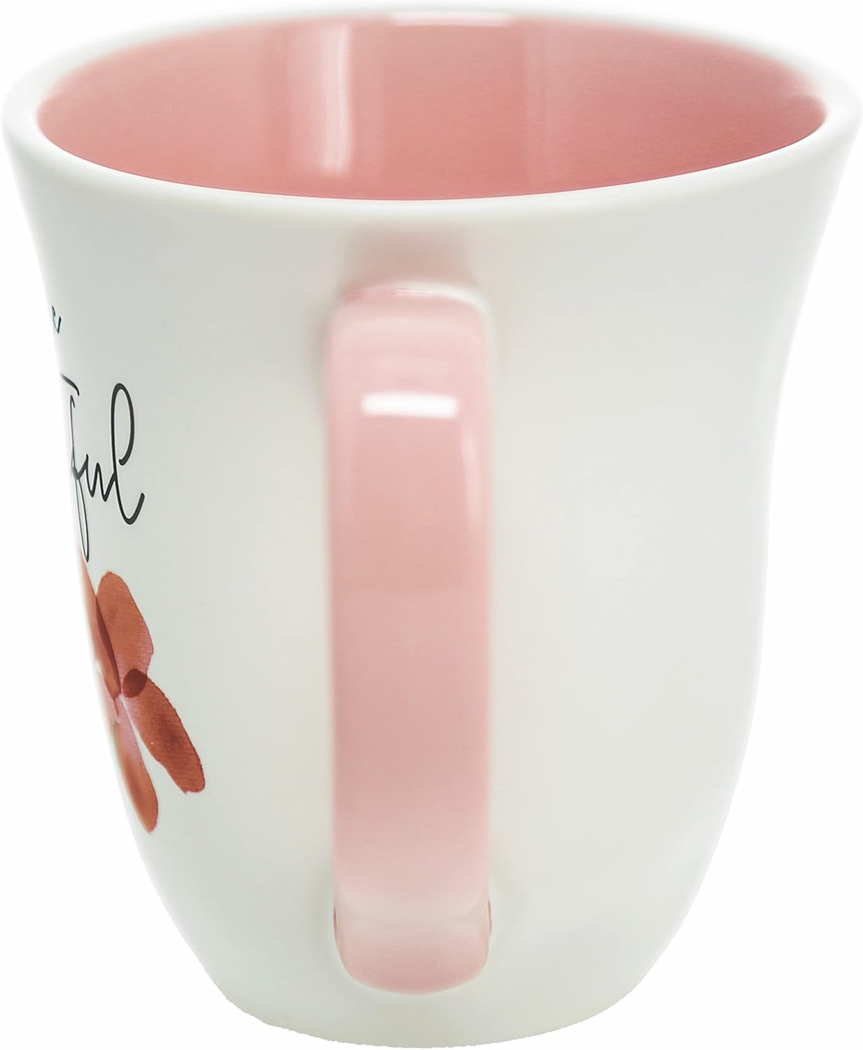 Pavilion Gift Company - You Are Beautiful - 16-ounce Large Coffee Cup, Floral Pattern Mug, Mother's Day Gift Idea, Friend Gift Idea, 1 Count, White & Pink - Image 9