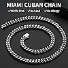 ChainsHouse Stainless Steel Mens Cuban Link Chain, Black/18K Gold Miami Cuban Chain Necklace, 5mm/7mm/9mm/12mm/14mm Width, No Tarnish& Durable Hip Hop Mens Jewelry, 18"-30", Send Gift Box, 66.04 cm #1