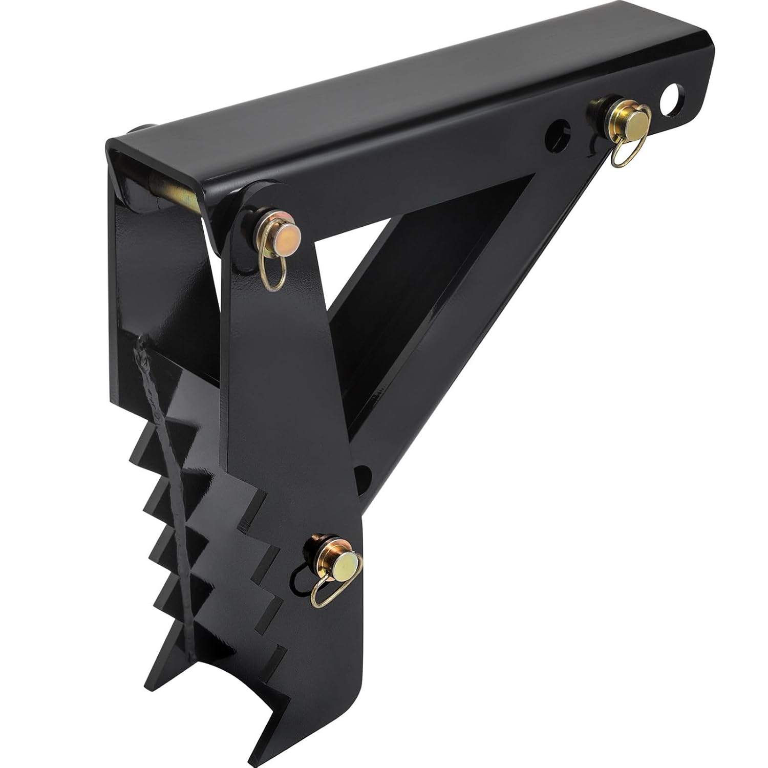 18 inch Backhoe Excavator Thumb Attachments Weld On Adjustable Boom Tractor Excavator 1/2Inch Teeth Thick Steel Plate Assembly 12MM Bolt-On Design