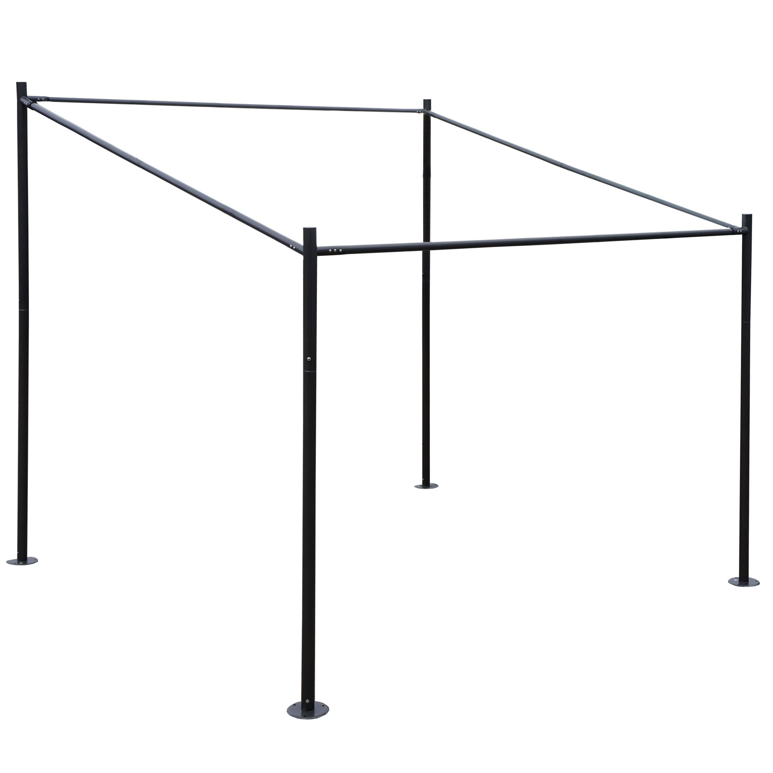 Mendler Pergola-Gestell HWC-A22 Stahl 3x3m