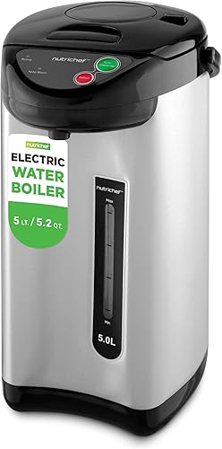 Miniatura 10 de NutriChef Olla de urna de agua caliente aislada de acero inoxidable dispensador automático y manual caldera automática cierre de seguridad de 338