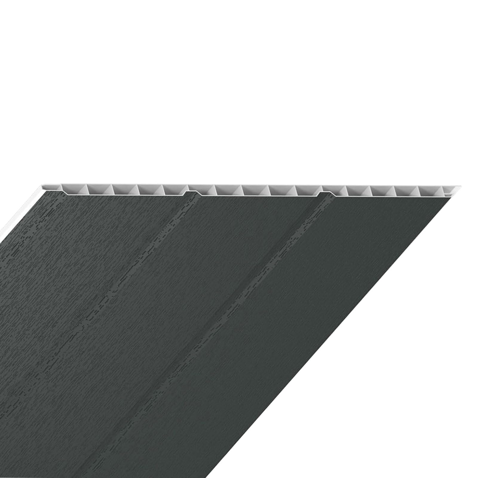 Truly Pvc Limited Anthracite Grey Truly Pvc Hollow Soffit Board Upvc Tongue & Groove Panel (300Mm X 5M)