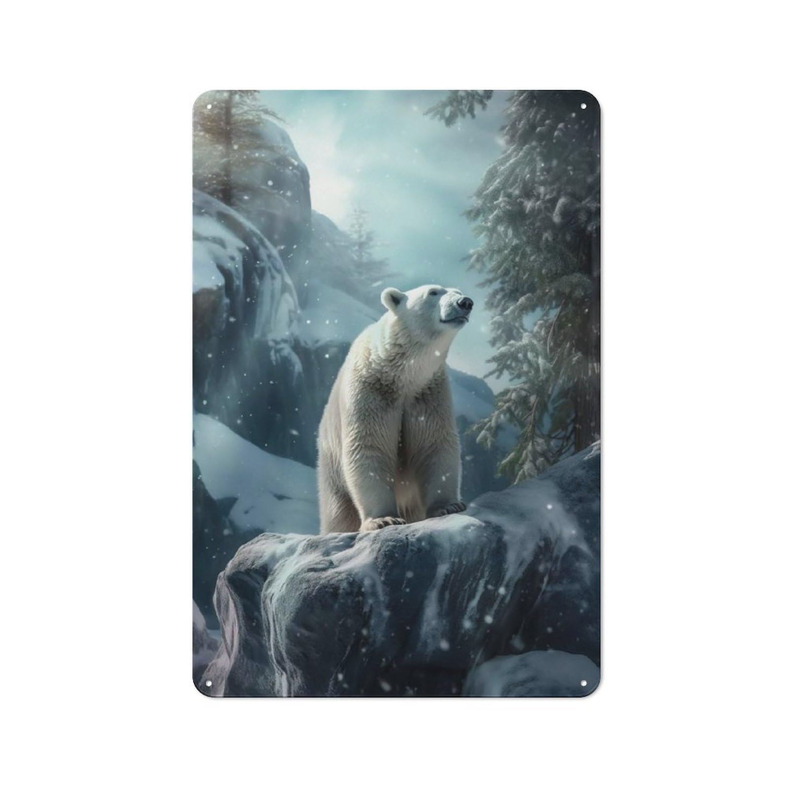 Junmoney Alpine Guardian Vintage Tin Sign 30X20cm For Garden Room Or Summerhouse, For A Newly Organised Room And Metal Sign Display