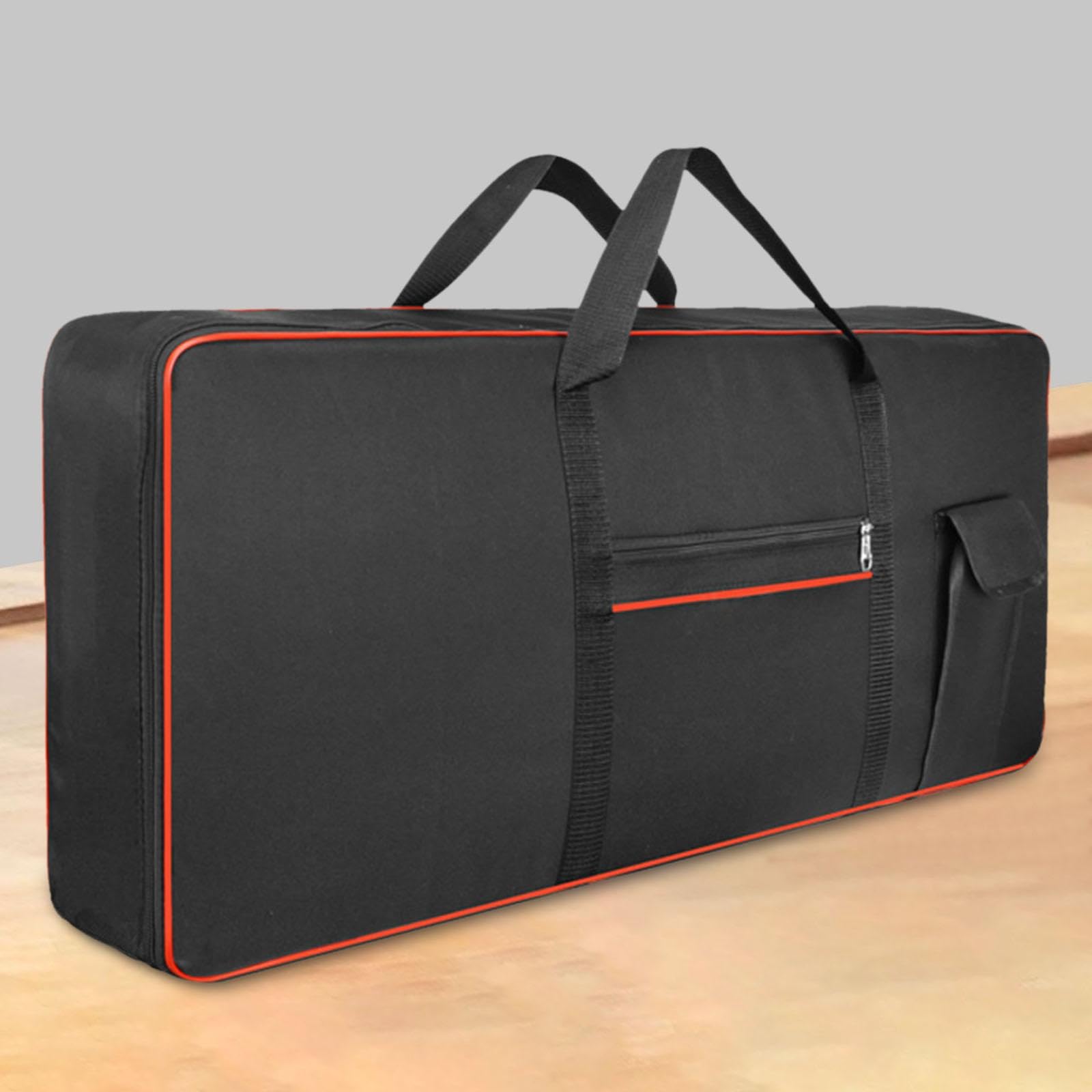 Generic Keyboard Tasche für 61 Tasten, E Piano Koffer 103 cm x 40 cm x 15 cm, Reiß- und Wasserfest, Rot