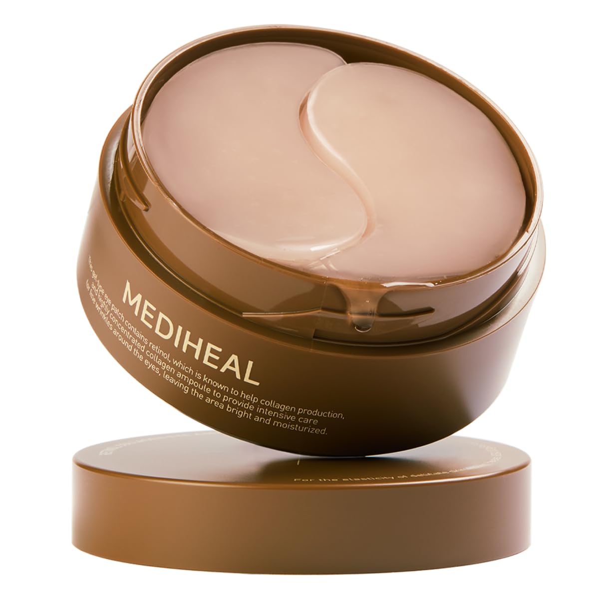 Mediheal Retinol Collagen Under Eye Patches for - Korean Skincare Hydrogel Eye Pads (60 patches) with 95% Retinol & 5 Micro Collagen. Nourishing & Non Irritating Mask for wrinkle care.