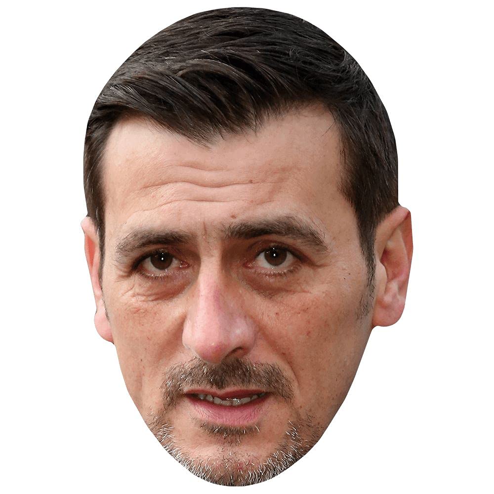 Chris Gascoyne (Stubble) Celebrity Mask, Flat Card Face, Fancy Dress Mask