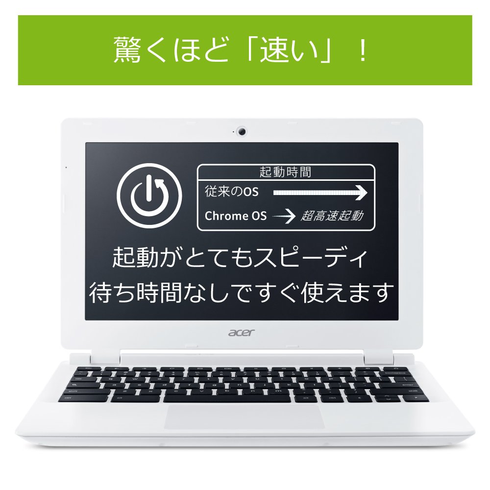 Amazon.co.jp: Acer ノートパソコン Chromebook CB3-111-H12M