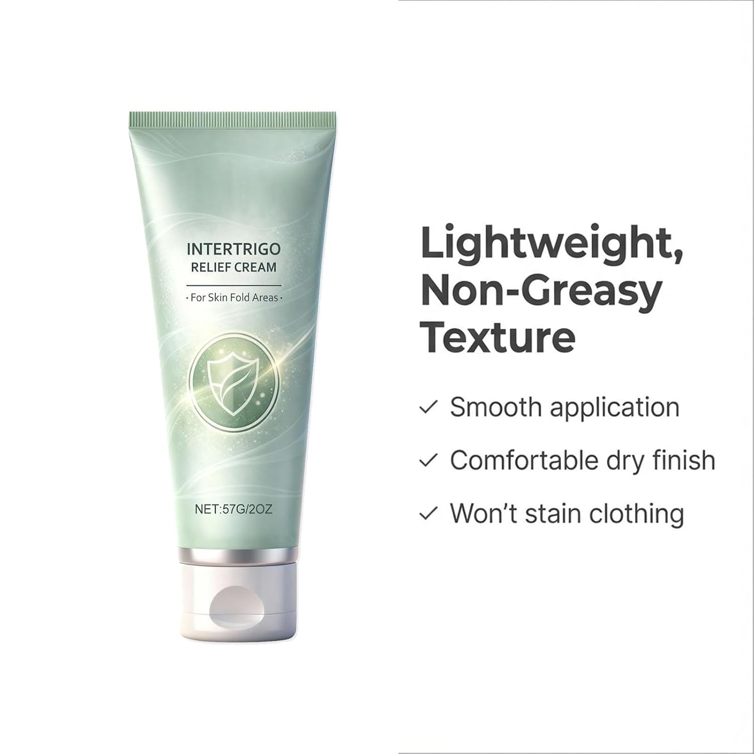 Intertrigo Cream – Skin Fold Care & Chafing Support Cream With Zinc Oxide & Undecylenic Acid, Intertrigo Relief Cream for Skin Fold Areas, Chafing Prevention, Moisture & Friction Control (2PC)