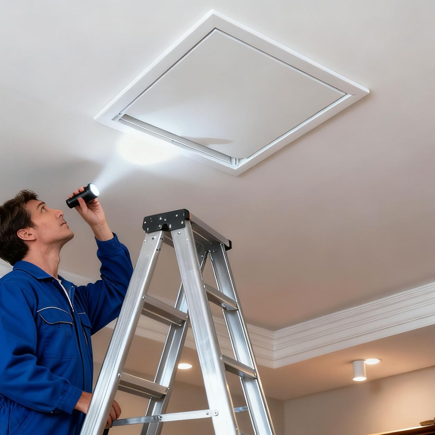 Decorative Attic Access Door Wall Ceiling Access Panel Aluminum Access Panel Door for Outdoor Kitchen Recessed Access Hatch Cover 10" 12" 16" 20" 22" 24" Width Service Shaft Inspection Hatch(24"x30")