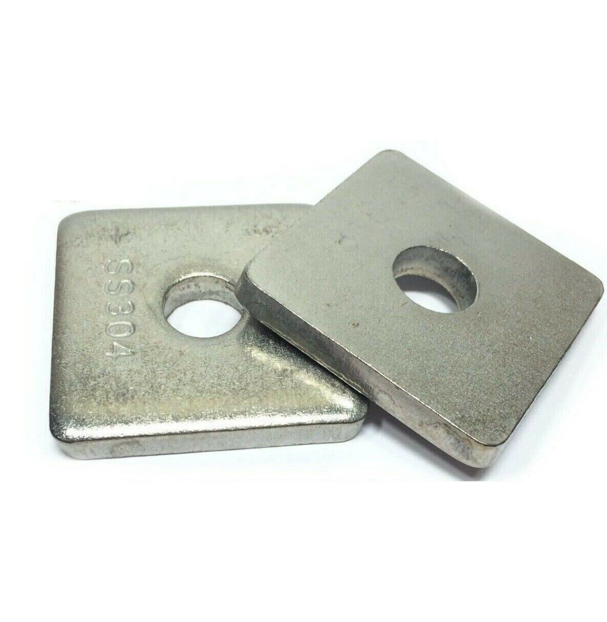 1/4" Stainless Steel Square Washers for Unistrut Channel P1062 1PC HQ Industrial