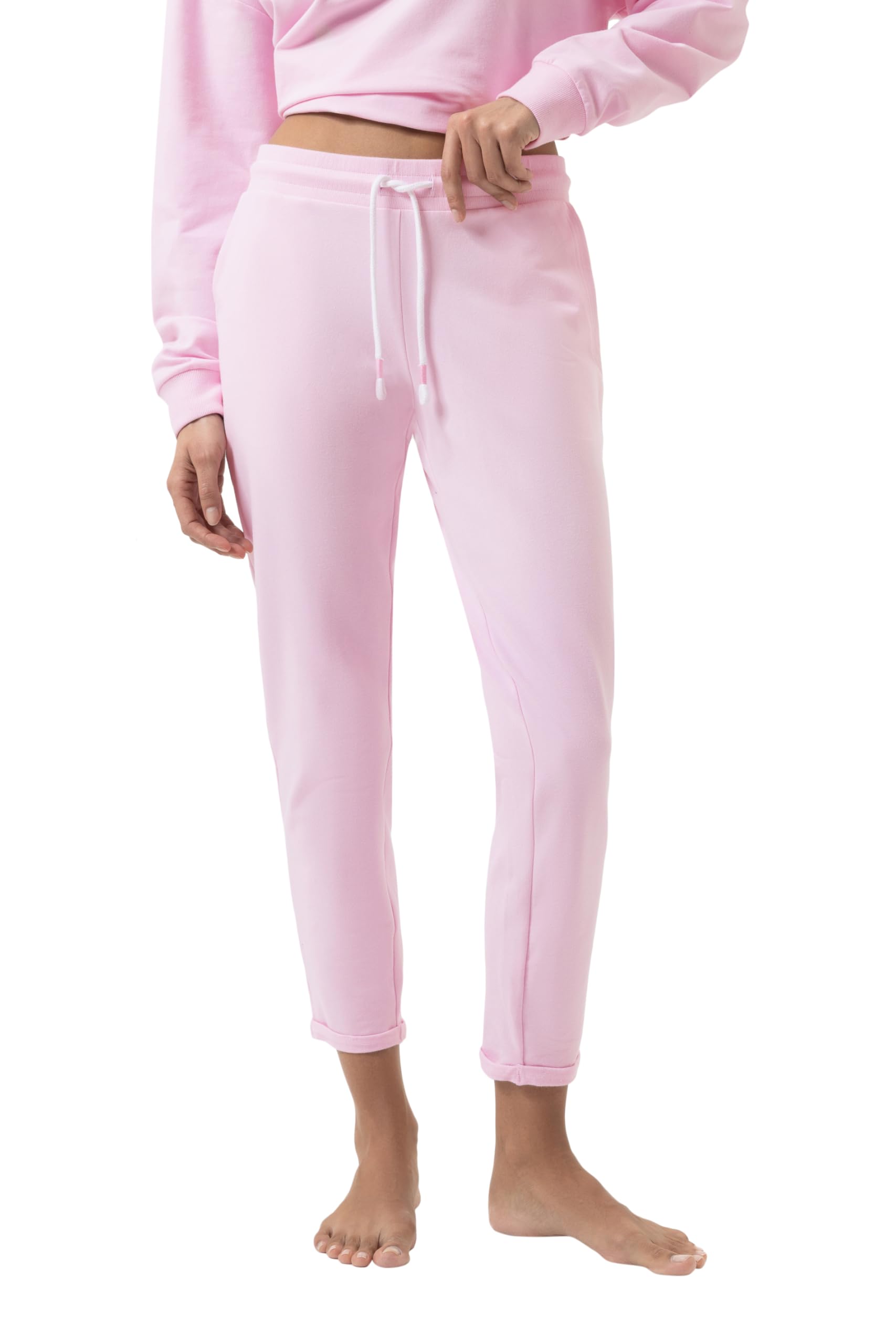 Mey Damen Hose knöchellang: Schmale Jogginghose, Knöchellang, Komfortbund mit Kordelzug, Mit seitlichen Taschen, Umgeschlagenes Bein, Serie Cozy Nights