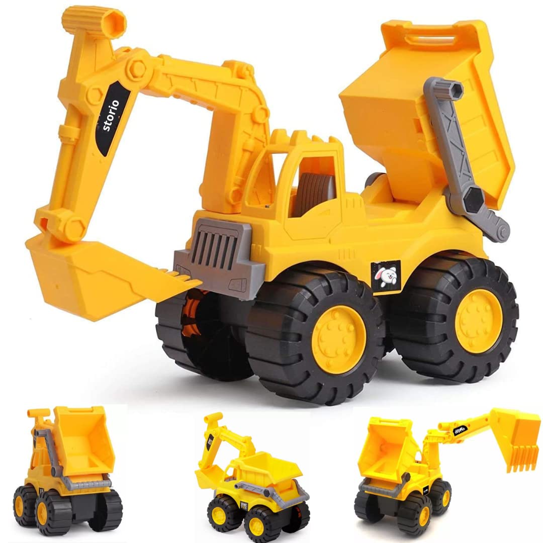 Storio Pull Back Vehicles Toy Cars Playset | Construction Mini Power Friction Trucks for 3+ Years Old Boys|Girls. (Set of 10) (B08D8HNZLL) Amazon Price History, Amazon Price Tracker