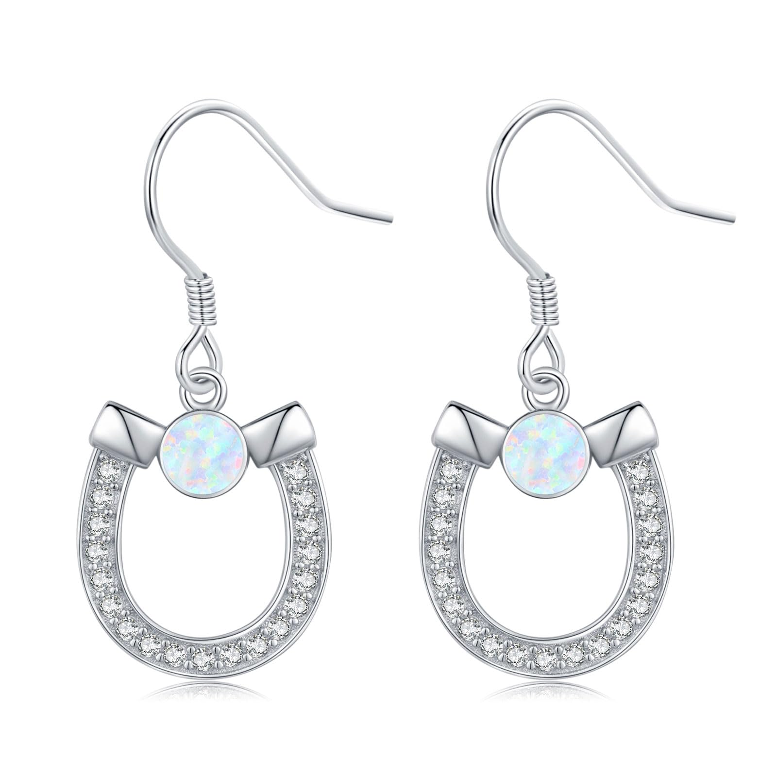 KoyeKei Western Earrings for Women 925 Sterling Silver Turquoise Western Country Dangle Drop Earrings Country Jewelry Gifts for Cowgirl Cowboy