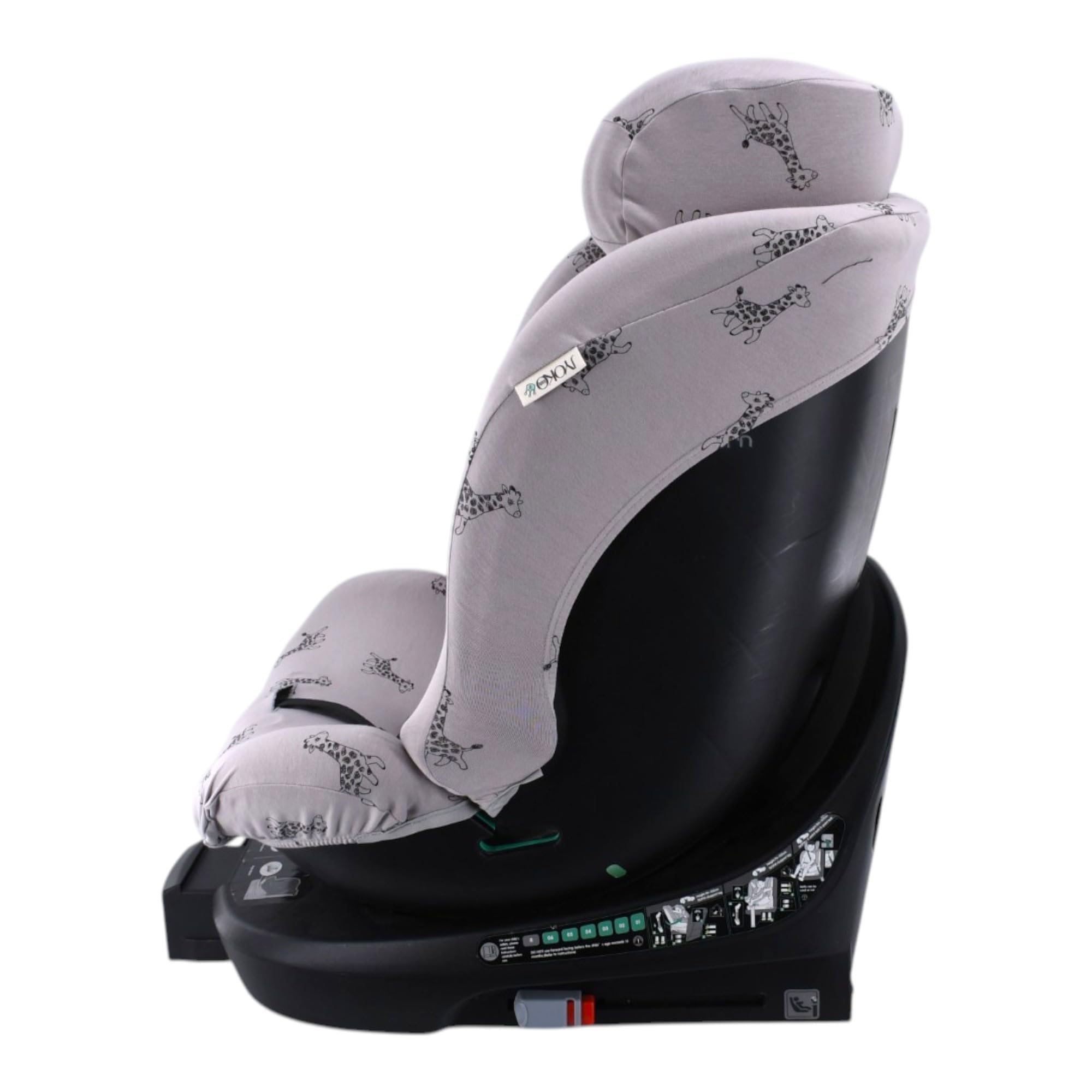 JYOKO Kids Bezug für Autositz, Baumwolle, kompatibel mit BeCool Saturn, atmungsaktive Baumwolle, ganzjährige Verwendung, entworfen und hergestellt in Barcelona, weißer Stern