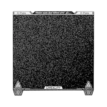 Official Creality K1 Max Smooth/Powder Coating PEI Build Plate Kit,Flexible Spring Steel Platform with PEI Surface and Magnetic Base Sheet Kit for K1 Max 3D Printer 310x315mm