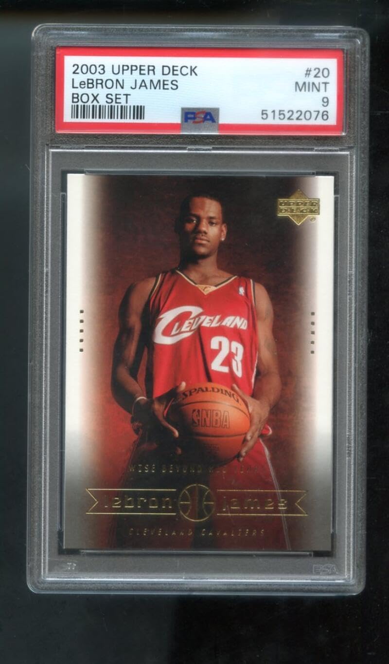 2003-04 Upper Deck Box Set #20 Lebron James ROOKIE RC MINT PSA 9 Graded NBA Basketball Card 03-04