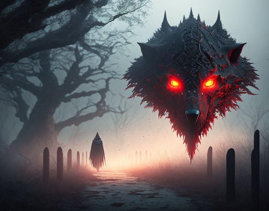 Poster Lone Wolf Blood SERENDIPITP rompre la monotonie murale grande toile chambre 58x90