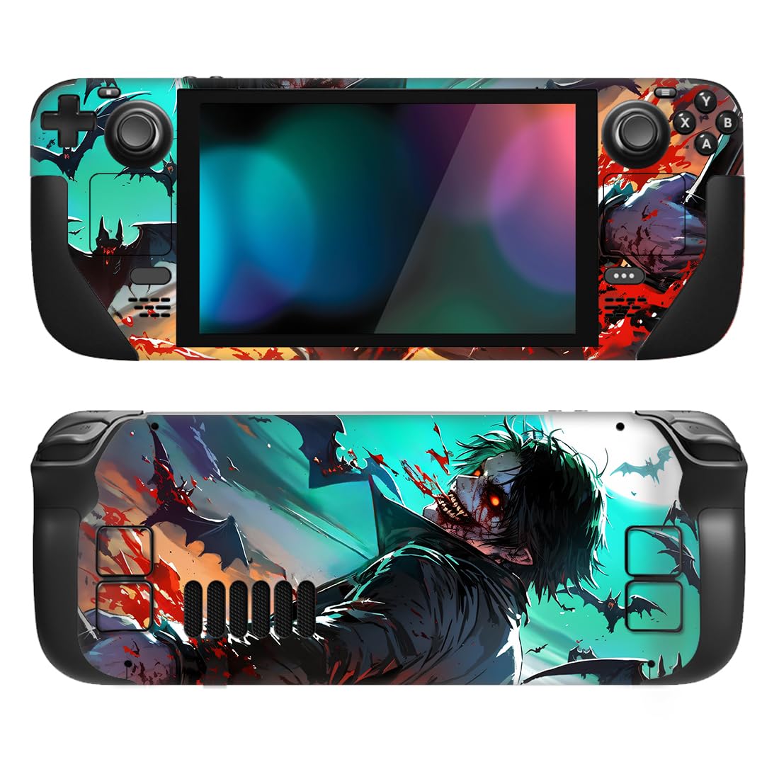 playvital Full Set Protective Skin Decal for Steam Deck LCD, Custom Stickers Vinyl Cover for Steam Deck OLED - Messy Code — view 29