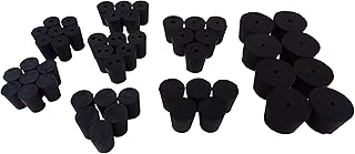 GSC International 2051 Rubber Stoppers Sizes #0, 2, and #3 Assorted Set
