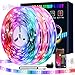 15m Ruban Led, Intelligent L8star 50ft Bande Lumineuse Led 5050 RGB SMD Multicolore Bande LED Lumineuse avec Télécommande changement (15m)