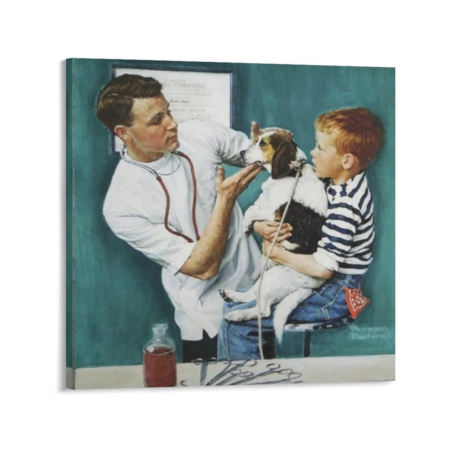 ノーマンロックウェル child on father's 額付き ノーマンロックウェル child on father's 額付き 【公式通販】