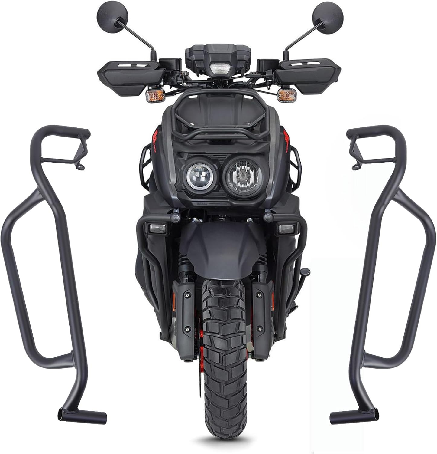 Mokuo Iron Motorcycle Frame Guard Crash Bar Protector Fit for 2023 Yamaha Zuma 125