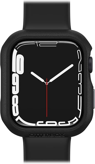 OtterBox All Day Watch Bumper for Apple Watch Series 9/8/7 - 45mm, Shockproof, Drop proof, Sleek Protective Case for Apple Watch, Guards Display and Edges, Black/Grey