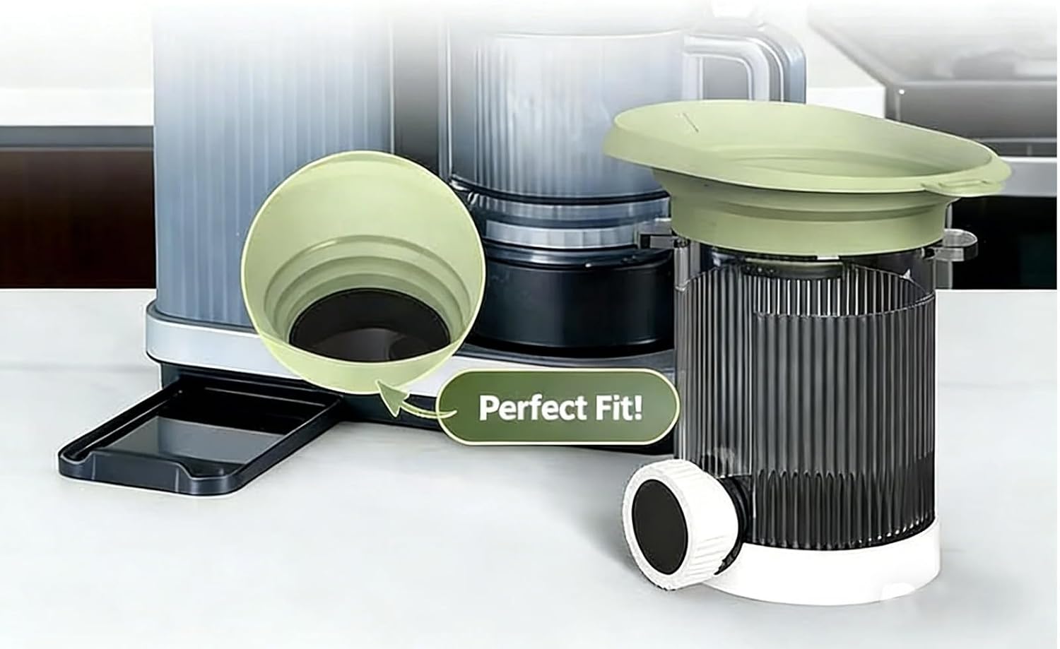 Efficiency Juicer Spout Cover Quick Juices Machine Cover Fluids Dynamics Reduces Splash Easy Installation Soldier Combiner Parts and Accessories