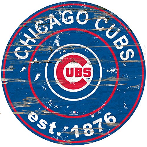 Fan Creations MLB Chicago Cubs Unisex Chicago Cubs 24" Est. Date Round Signchicago Cubs 24" Est. Date Round Sign, Team, One Size