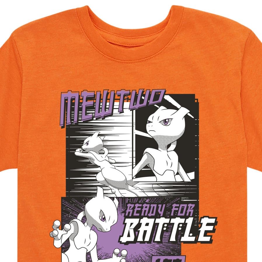 HYBRID APPAREL - Pokémon - Mewtwo Ready for Battle - Youth Short Sleeve Graphic T- Shirt3