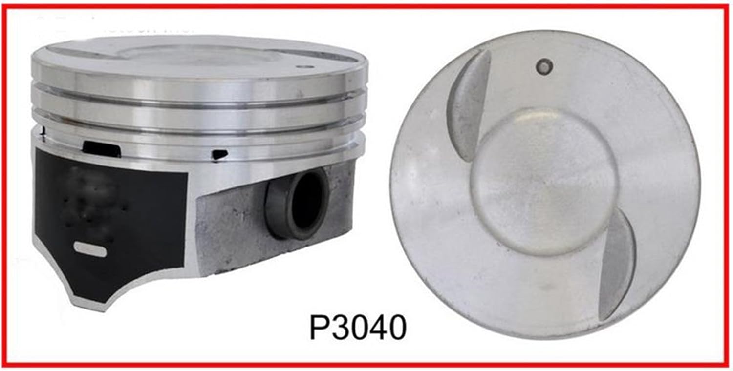 Dish-top pistons for the 454 7.4L V8 engine rebuild kit.