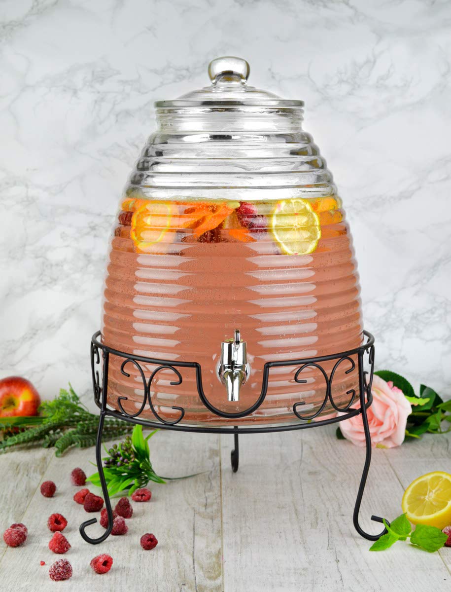 Sendez Distributeur de boisson XXL 9 litres avec robinet en métal - Distributeur d'eau et de jus